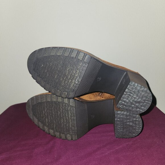 Altar"D State Piper Heeled Boots In Whiskey Brown Lace up & Side Zip up size 9 - Picture 10 of 12